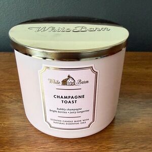 White Barn Champagne Toast Candle - Light Pink & Gold Lid